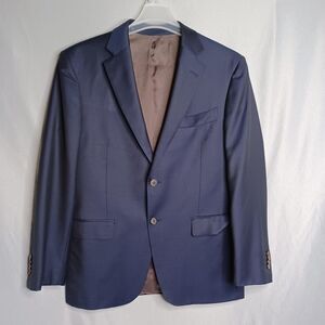 Suitsupply Suit Jacket Mens 52 Blue Wool Napoli Two Button Notch Lapel S110